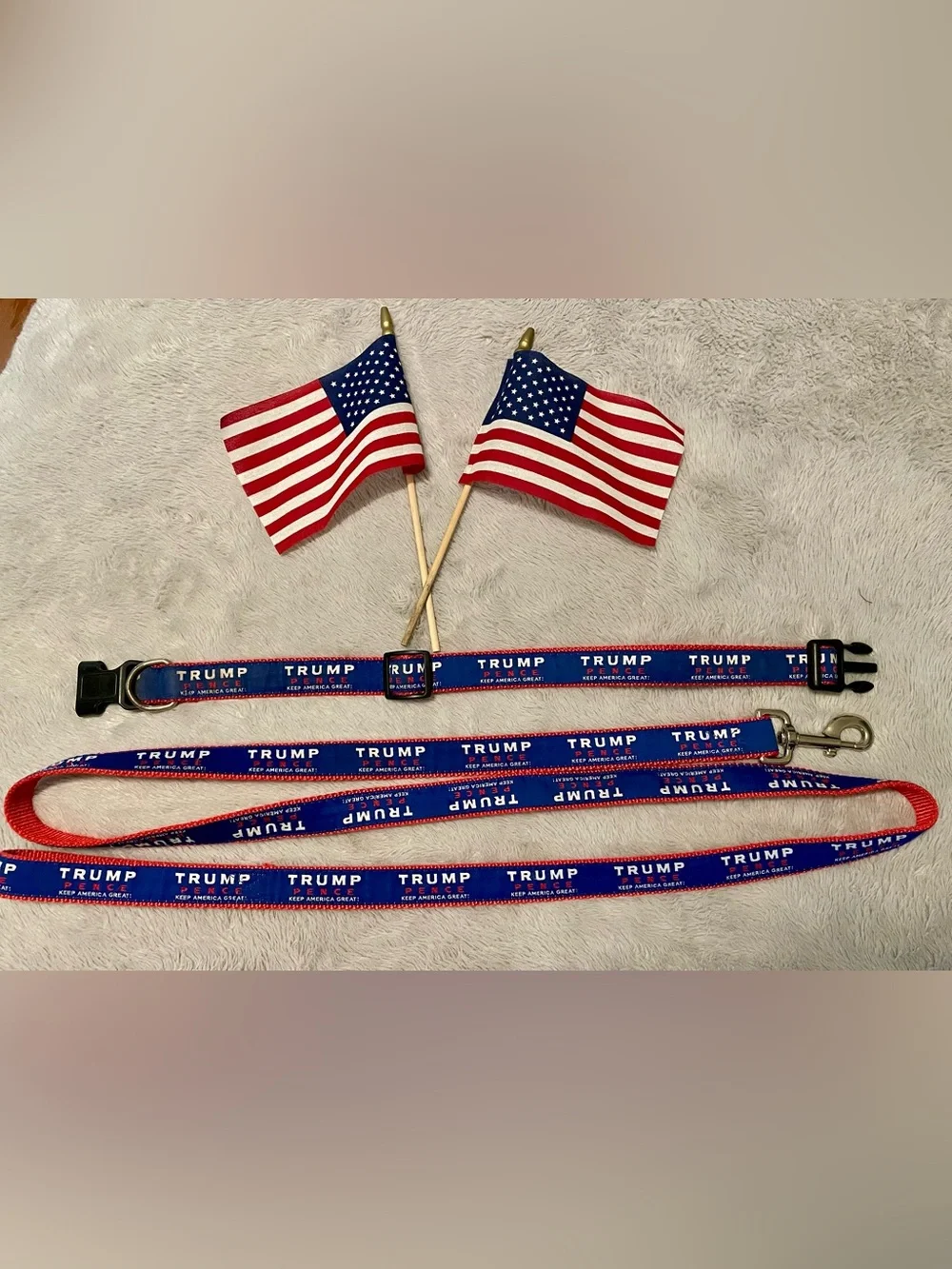 Trump Pence “Keep America Great!” Dog Leash & Collar Set